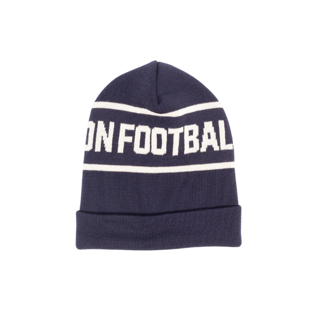 Side view of the Carlton Merino Wool Team Beanie by NAR.