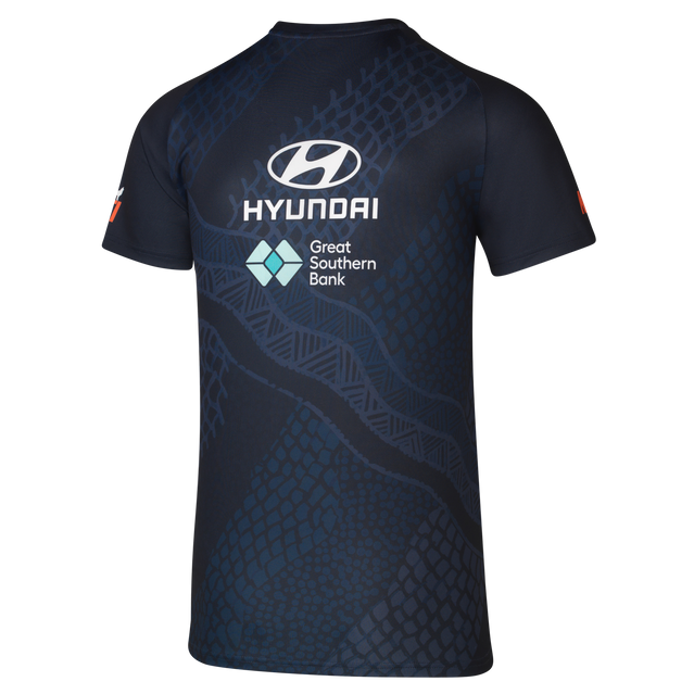 Back view of the 2024 Carlton PUMA Mens Navy Training Tee.