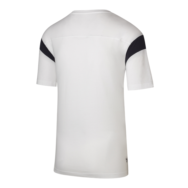 Back view of the Carlton PUMA Youth White Lifestyle Tee.