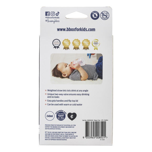 Packaging view of the Carlton Sippy Cup by B.Box.