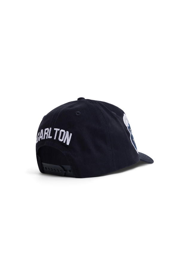 Side/Back view of the W24 Carlton Adult Patchwork Cap.