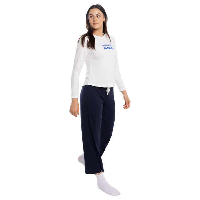 Front view of the W24 Womens Long Sleeve PJ top.