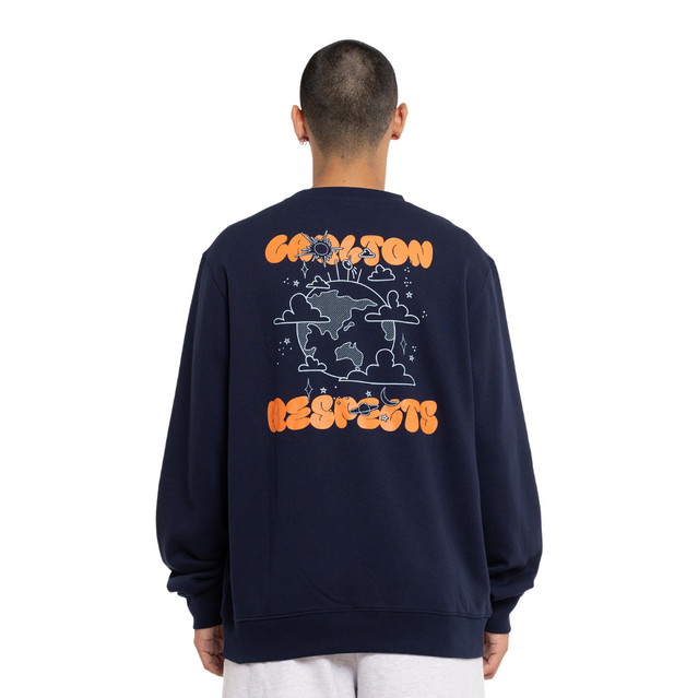 Back view of the 2024 Carlton Respects Adult Crew sweatshirt.