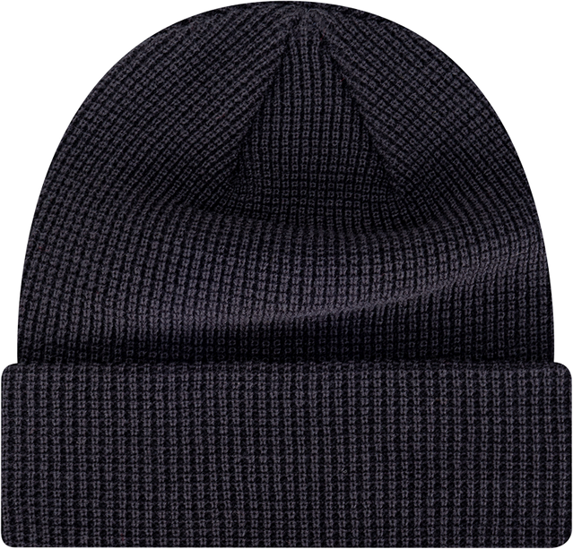 Side view of the Carlton New Era Waffle Knit beanie.