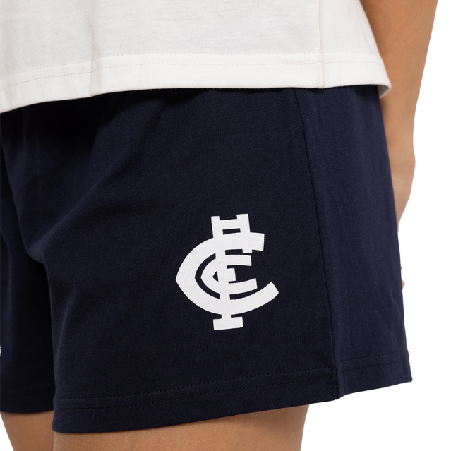 Front view of the S24 Womens PJ Set shorts.