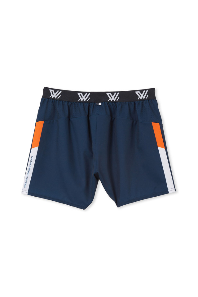 Back view of the 2024 Cotton On S9 Womens Travel Shorts for Carlton AFLW.