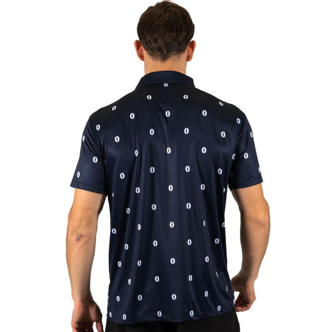 Back view of the Carlton Mulligan Golf Polo by Ashtabula.