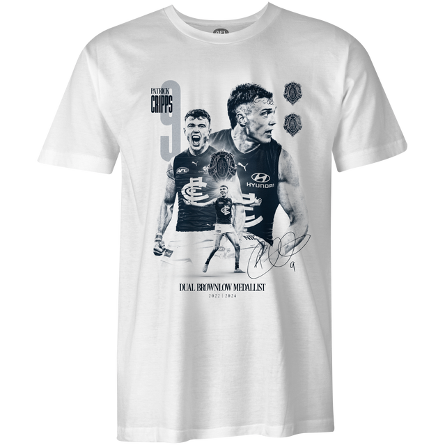 Official 2024 Patrick Cripps Brownlow Youth Tee by NAR.