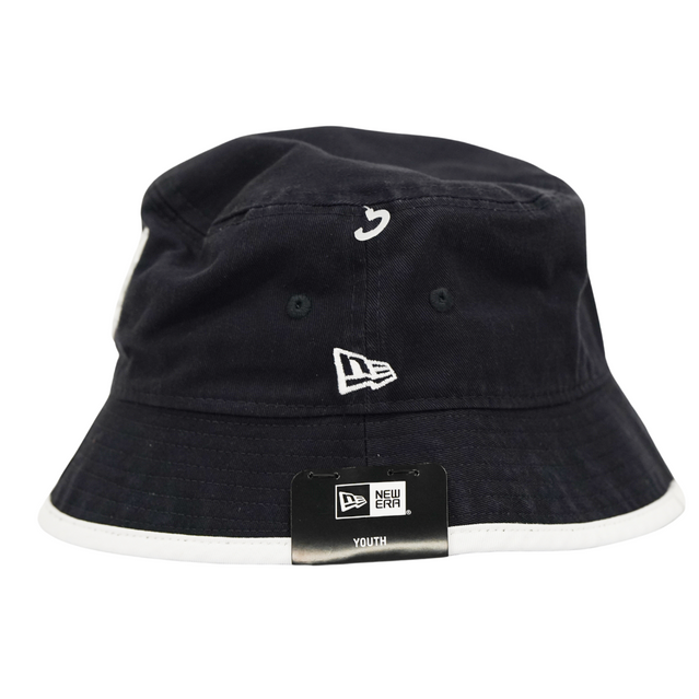 Side view of the 2025 New Era Kids Trim Bucket Hat for Carlton.