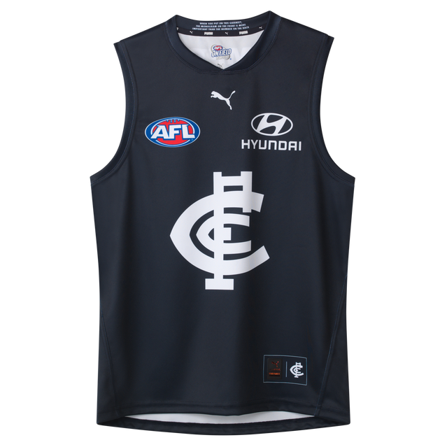 Angled front view of the 2025 PUMA Mens Home Guernsey.
