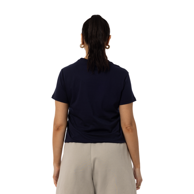 Close-up of the chest graphic on the Womens Core Graphic Tee.