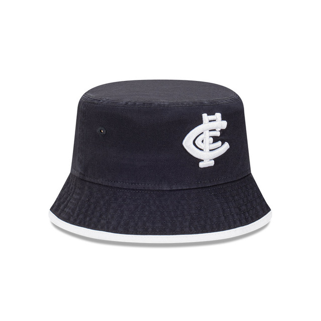 Angled back view of the 2025 New Era Adult Trim Bucket Hat.