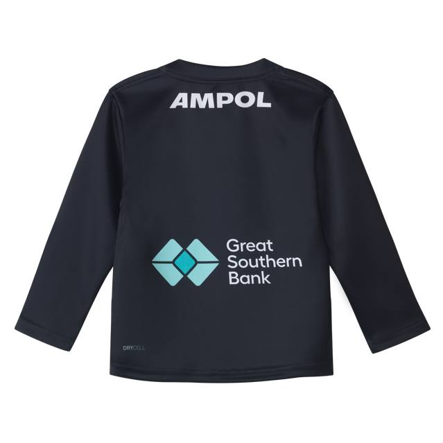 Back view of the 2025 PUMA Toddler Long Sleeve Home Guernsey.