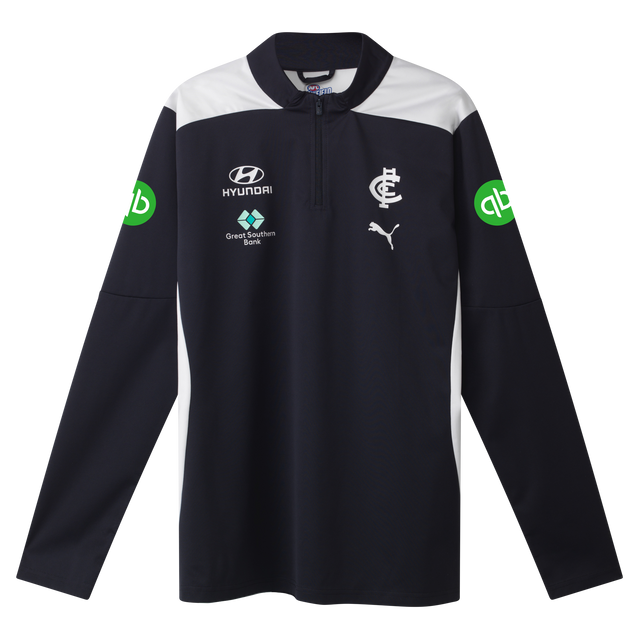 Angled front view of the 2025 PUMA Men's Training 1/4 Zip Top.