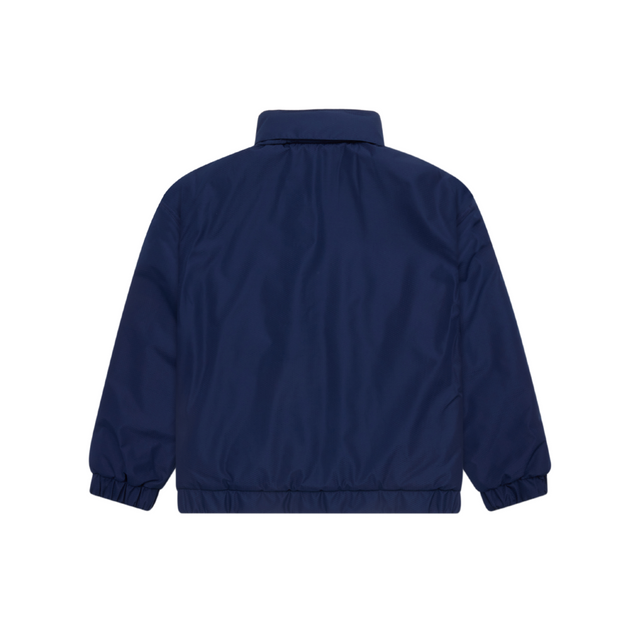 Back view of the 2025 Carlton Youth Supporter Jacket.