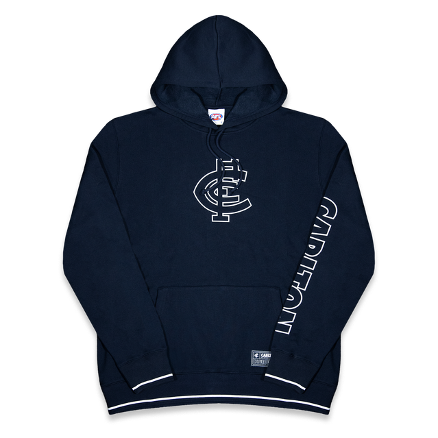 Flat lay of the Carlton Adult Blueout Hood (Hoodie) by NAR.