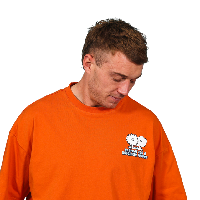 Back view of the 2025 Youth Carlton Respects Tee.