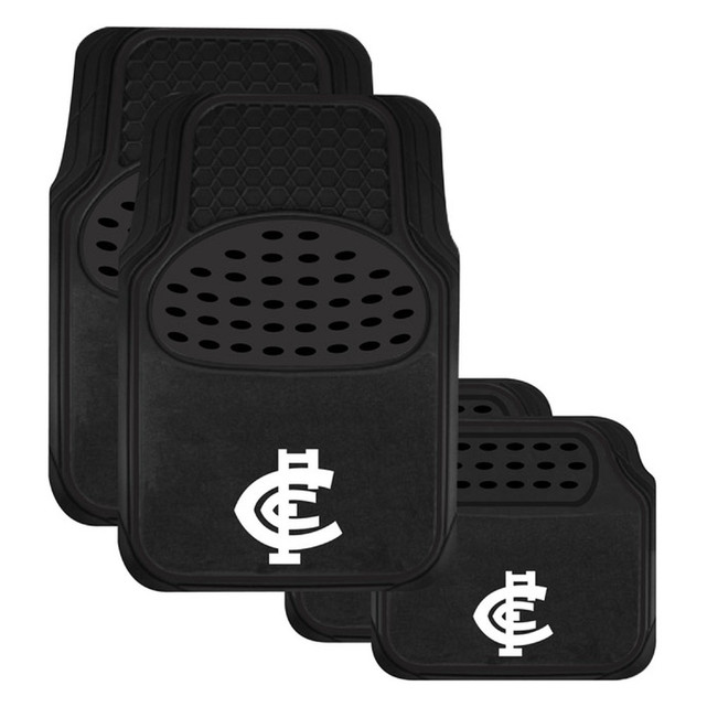 Set of 4 Carlton Car Floor Mats by Sperling, showing front and rear mats.