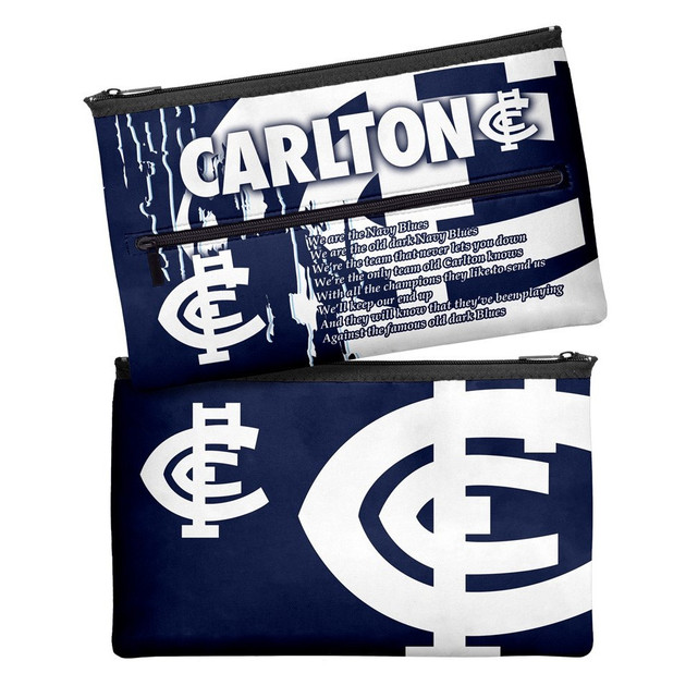 Carlton Pencil Case by Licensing Essentials, a 33x21cm case with zip compartments.