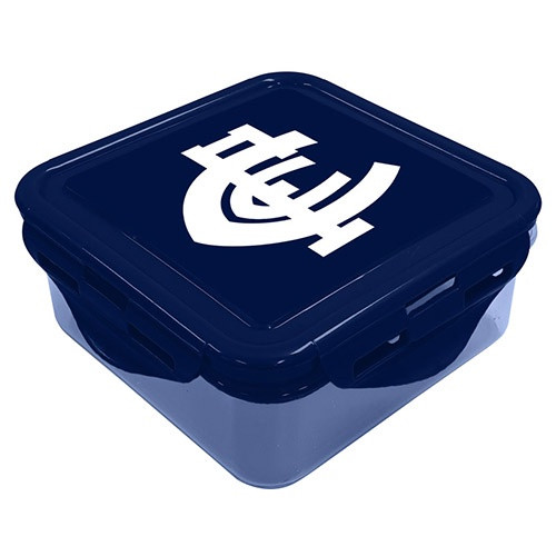 Official Carlton Snack Container with team logo on the lid.