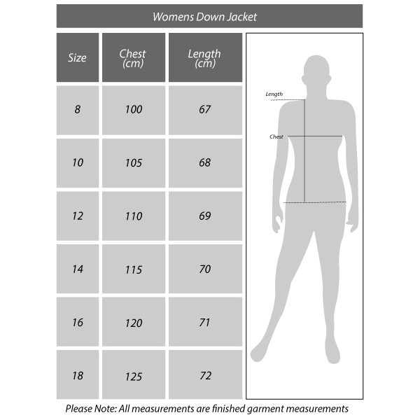 Back view of the 2022 Carlton Womens Down Jacket by PlayCorp.