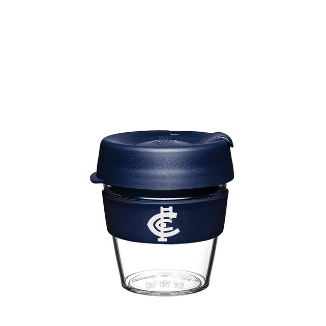 The 8oz Carlton Keep Cup Original - Clear Edition reusable coffee cup.
