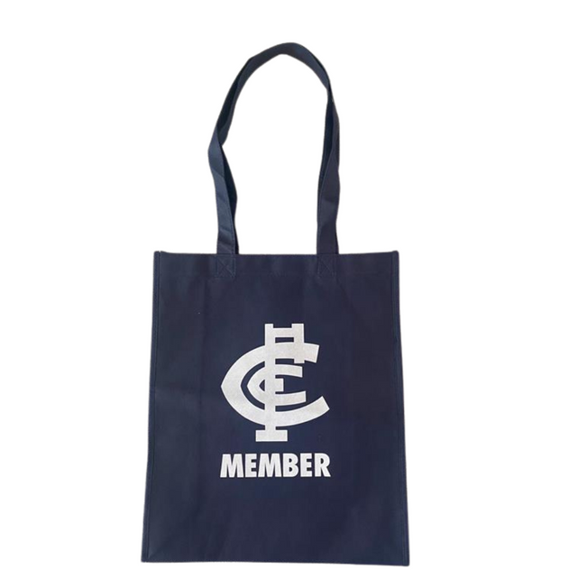 Front view of the 2022 Carlton Member exclusive AFL Tote Bag by TPF.