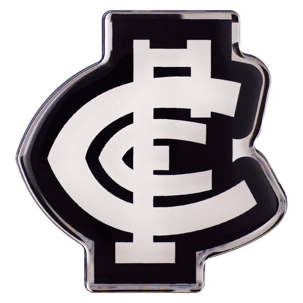 The official Carlton Chrome Fan Emblem Logo Decal sticker.