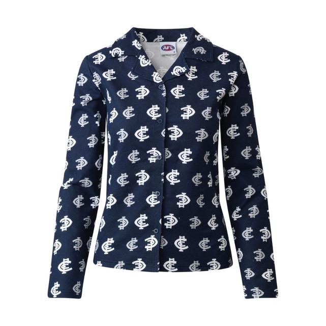 Front view of the Carlton Womens Flannelette PJ Set by PlayCorp.