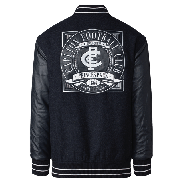 Back view of the Carlton Mens Bomber Jacket by PlayCorp.