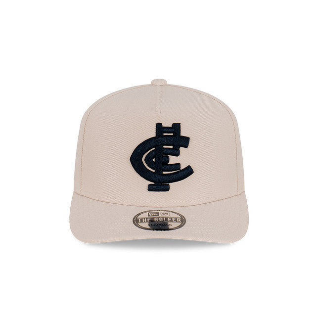 Front view of the Carlton New Era Stone Golfer cap.