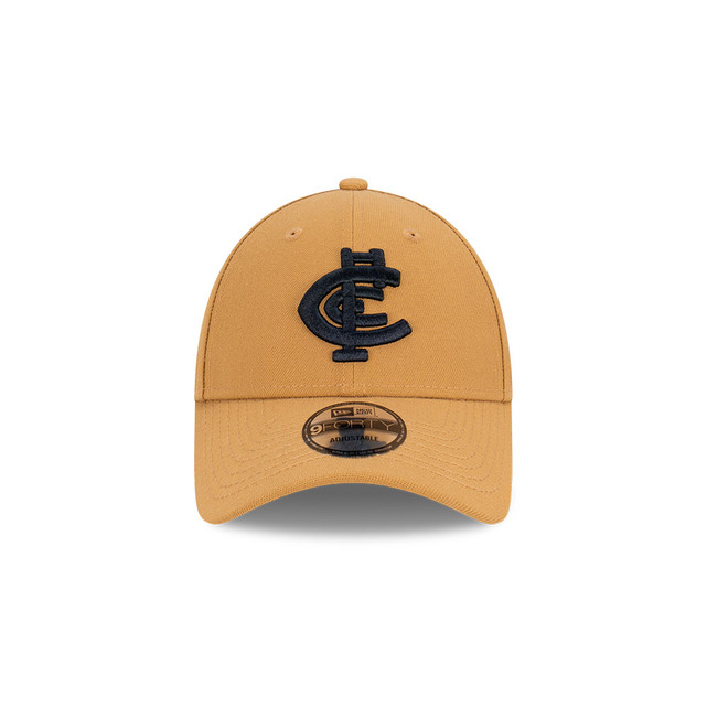 Front view of the Carlton New Era Wheat 9Forty Cap.