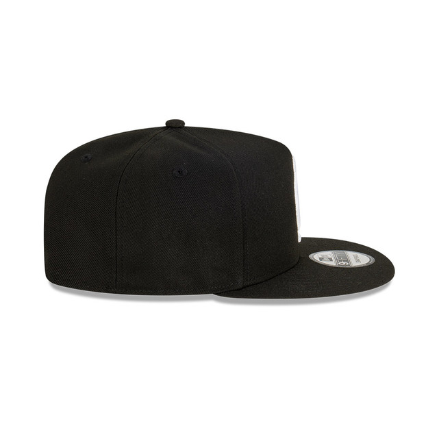Right side view of the Carlton New Era Classic Black 9Fifty cap.