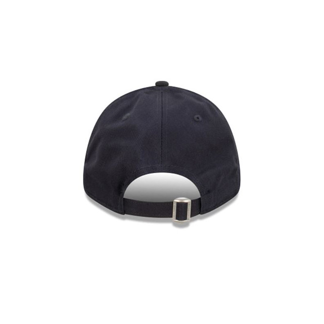 Back view of the Carlton New Era 9Forty Team Colours cap showing adjustable strap.
