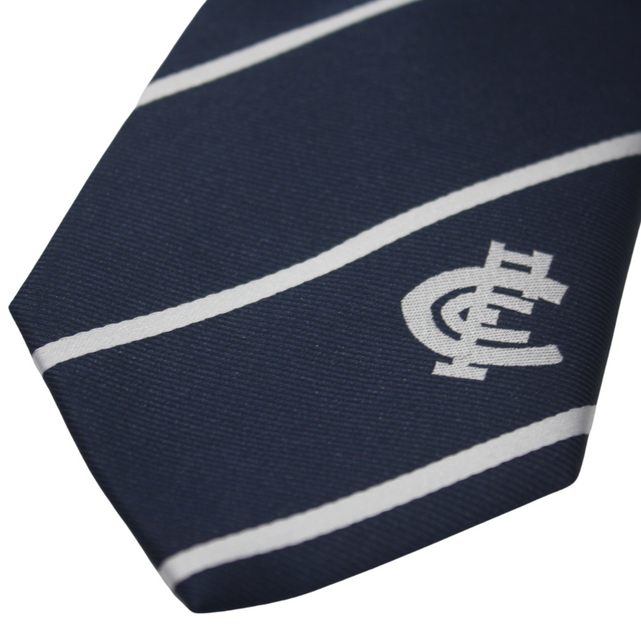 Full view of the Carlton Monogram Tie by Austico Apparel.