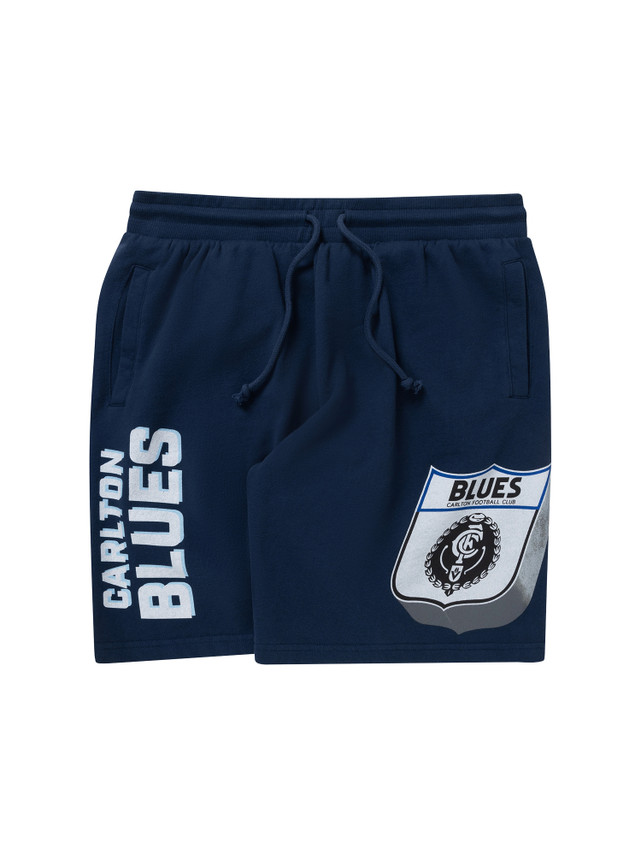 Front view of the Mitchell & Ness Carlton Adults Step Up Shorts.