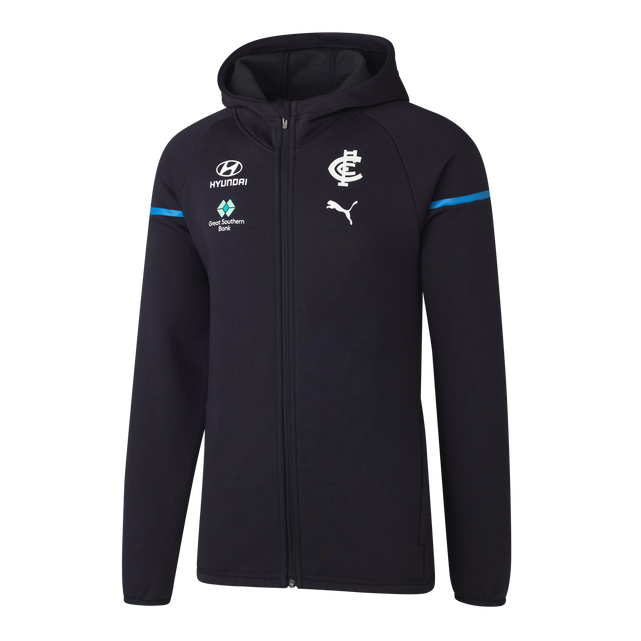 Front view of the 2024 Carlton PUMA Men's Team Jacket.