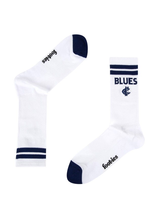 Style 2 pair from the Foot-ies Carlton Blues 2-Pack Sock set.