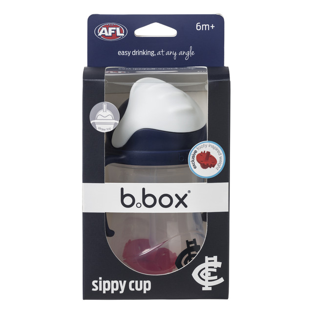 Lifestyle shot of the Carlton Sippy Cup by B.Box.