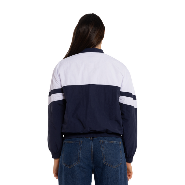Side view of the W24 Carlton Womens Script Windbreaker.