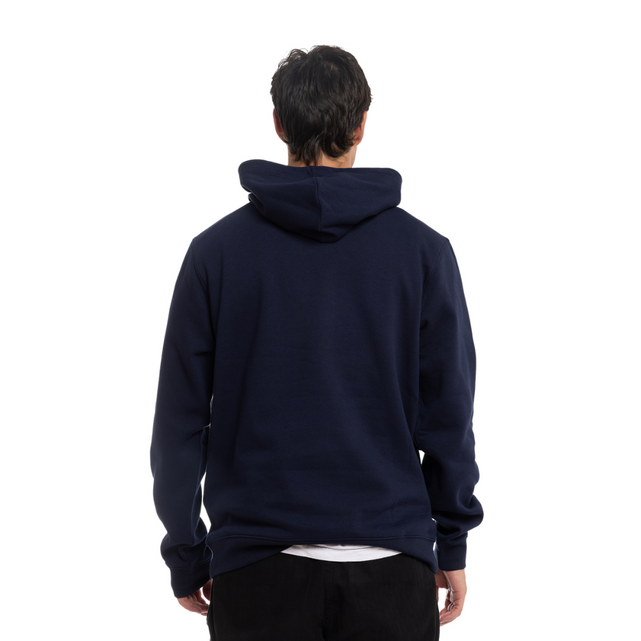 Back view of the Carlton Basic Navy Hood.