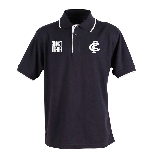 Front view of the Carlton 'Stronger Together' Adult Polo by NAR.