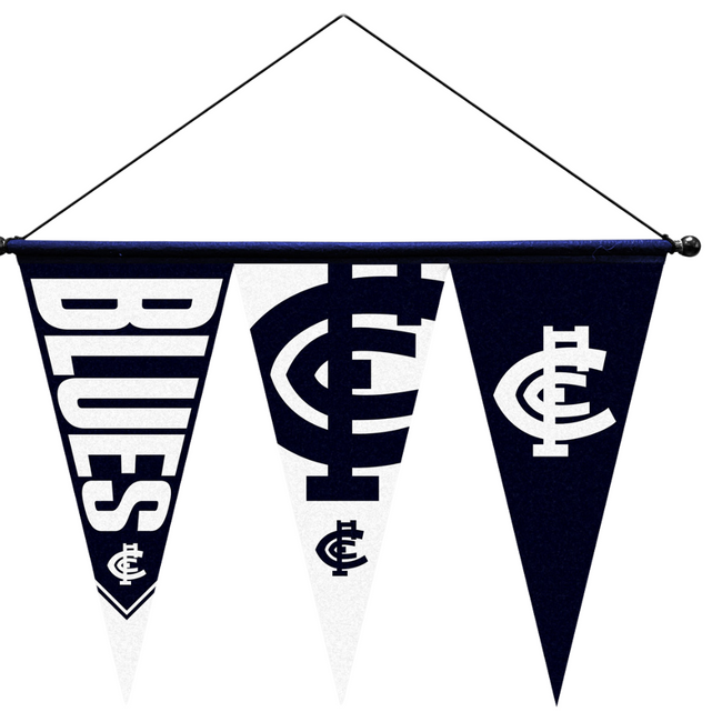 Official Carlton Multi Pennant set by Licensing Essentials.