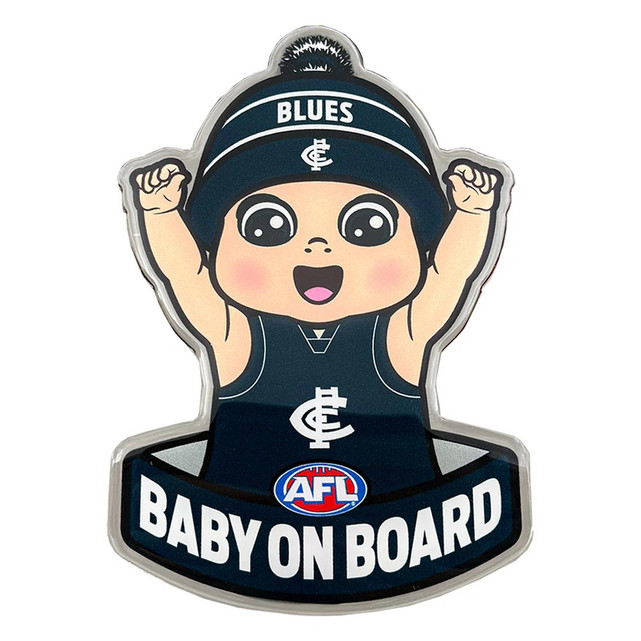 Official Carlton 'Baby On Board' Decal by Fan Emblem.