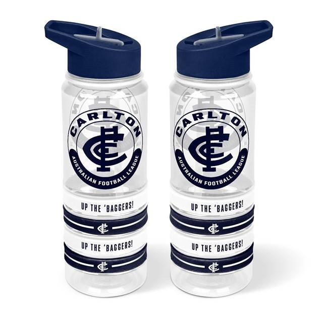 Carlton 650ml Tritan Clear Drink Bottle & Bands set by Licensing Essentials.