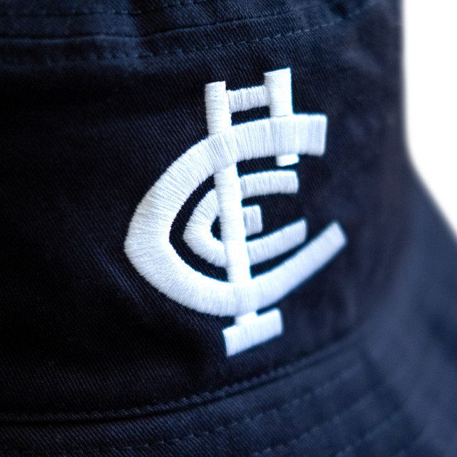 Side view of the 2025 Carlton Member Bucket Hat.