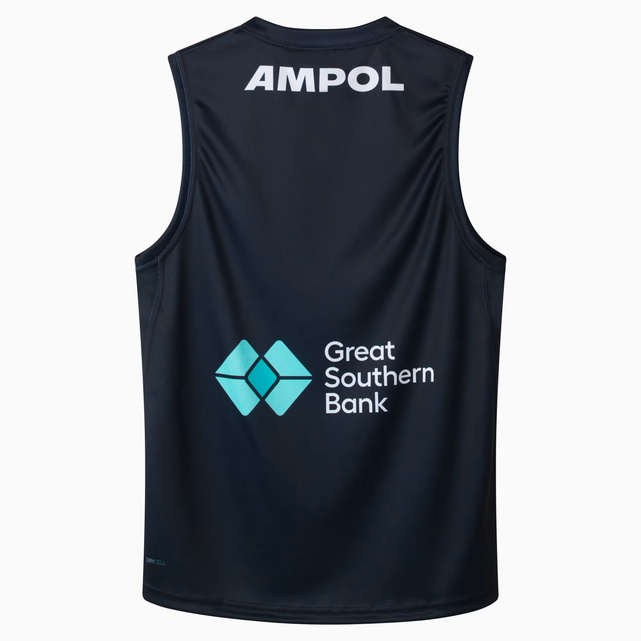 Back view of the 2025 Carlton PUMA Womens Home Guernsey.