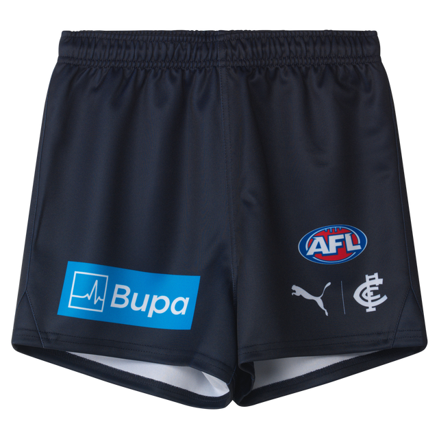 Front view of the 2025 PUMA Youth Home Playing Shorts.