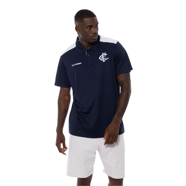 Back view of the 2025 Carlton Member Adult Polo.