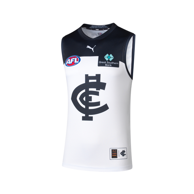 Front view of the 2025 PUMA Youth Clash Guernsey.